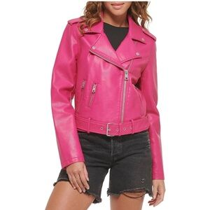 Levi’s Pink Vegan Leather Jacket